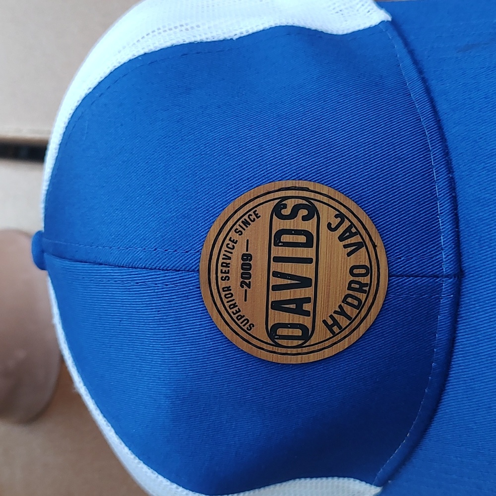 David's Hydro Vac Stitched Leather Patch Trucker … - image 2